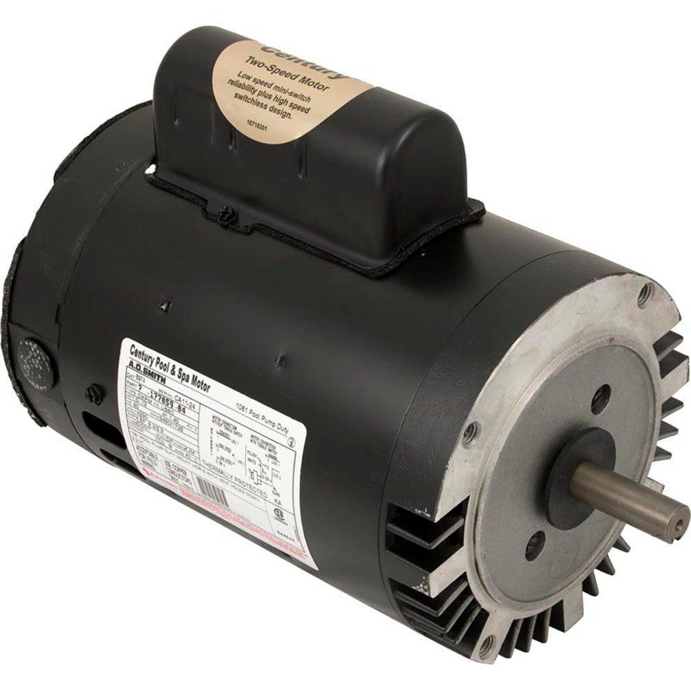 Century A.O. Smith - Emerson 56C C-Flange Dual Speed 1/0.12HP Full Rated Pool and Spa Motor