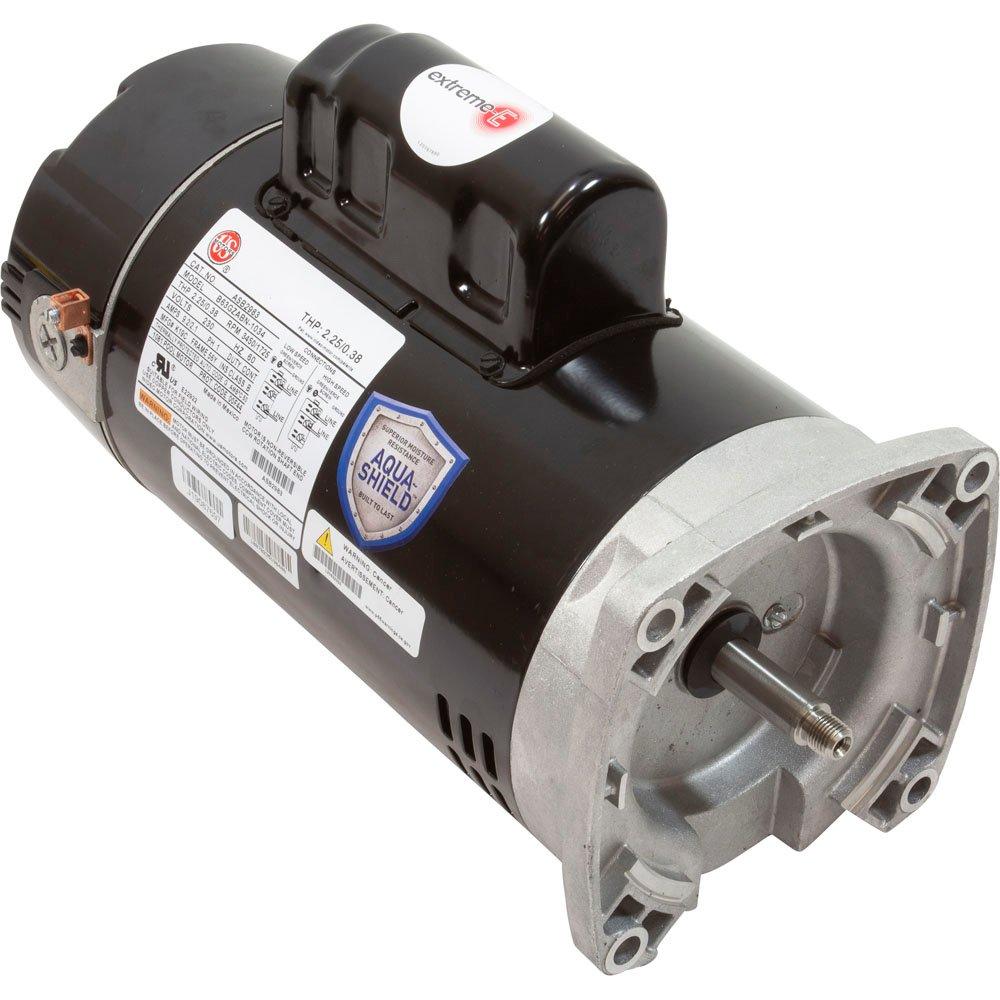 U.S. Motors - Emerson 56Y Square Flange 2-Speed 1.5/0.25HP Full Rated Pool and Spa Motor