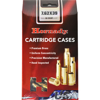 Hornady 7.62x39mm Unprimed Rifle Brass 50cnt-8664