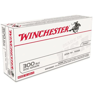 Winchester USA300BXVP .300 Black Out 200 GR Open Tip Range Subsonic 60 Rounds