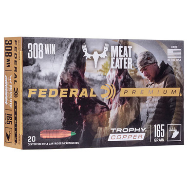 Federal P308TC2 Premium 308 165 GR Trophy CoPower Pointer 20 Rounds