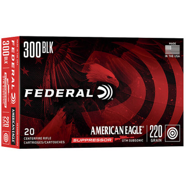 Federal AE300BLKSUP2 AE SuPower Pointressor 300 AAC Blackout 220 GR OTM 20 Rounds
