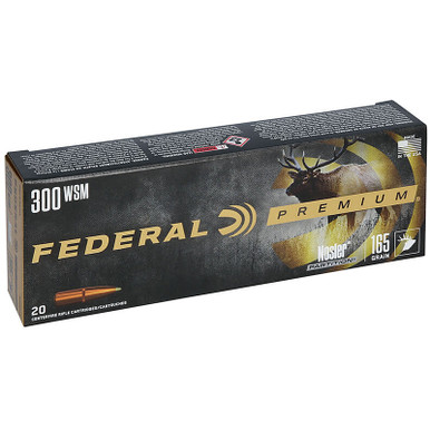 Federal P300WSME Premium 300 WSM 165 GR Nosler Partition 20 Rounds