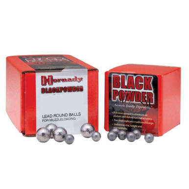 Hornady Black Powder Muzzleloading Projectiles Lead Round Ball .44Cal 100Ct 6060