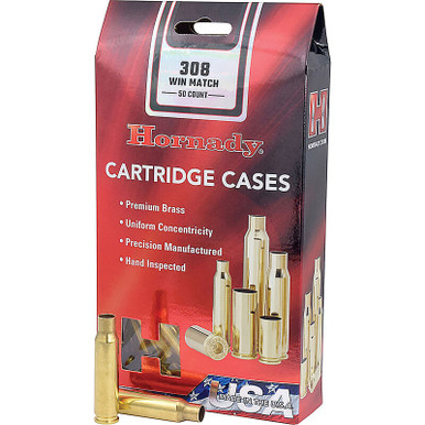Hornady .308 Winchester Unprimed Rifle Brass 50cnt-8661