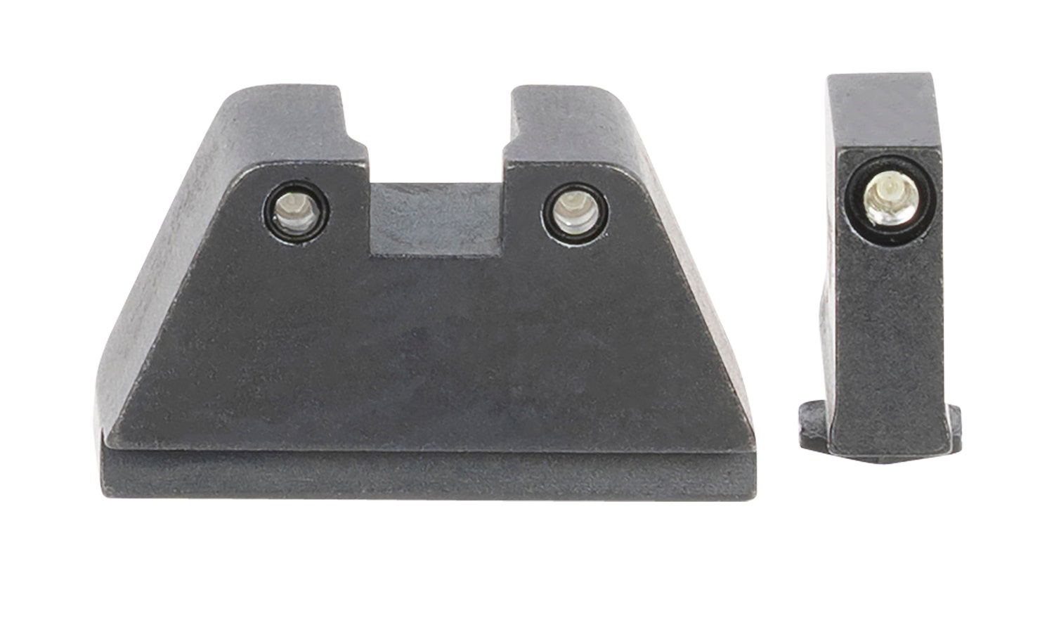 AmeriGlo Tall Suppressor Height Sight 2XL Tritium Green with Black Outline Front & Rear Black Frame for Most Glock Gen1-5 (Except 42,43)