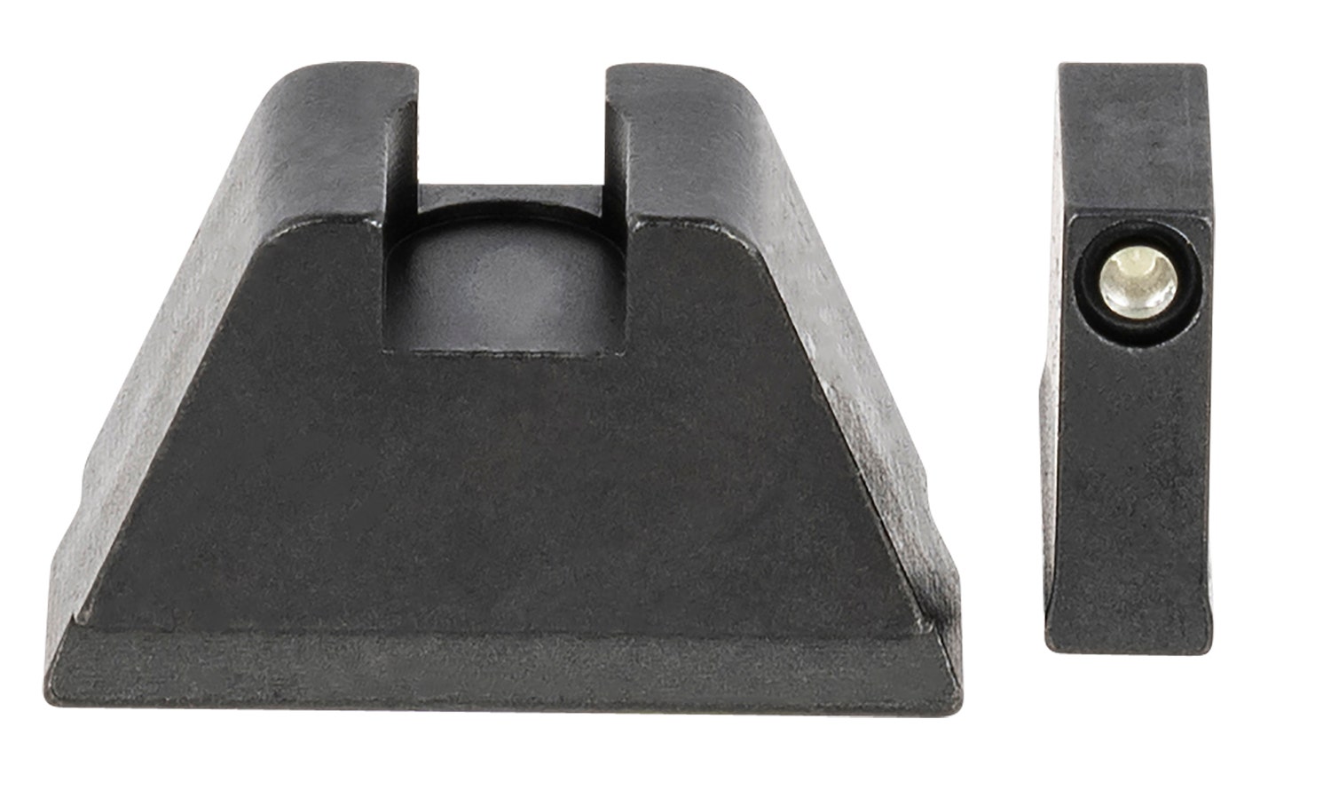 AmeriGlo Tall Suppressor Height Sight 3XL Tritium Green with Black Outline Front, Flat Black Rear Black Frame for Most Glock Gen1-5 (Except 42,43)