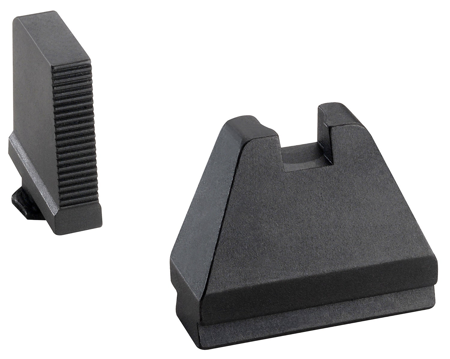 AmeriGlo Tall Suppressor Height Sight 9XL Black Serrated Front, Flat Black Rear Black Frame for Most Glock Gen1-5 (Except 42,43)