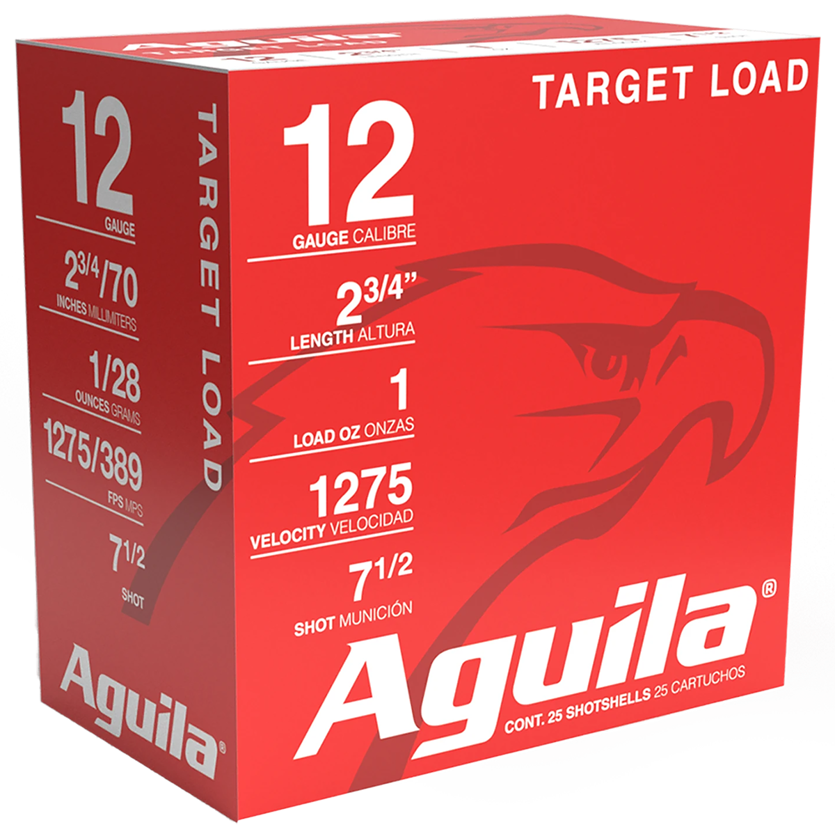 Aguila Target Load Competition 12 Ga 2-3/4" 1-1/8 oz #7.5 Lead Shot 25 Shells Per Box