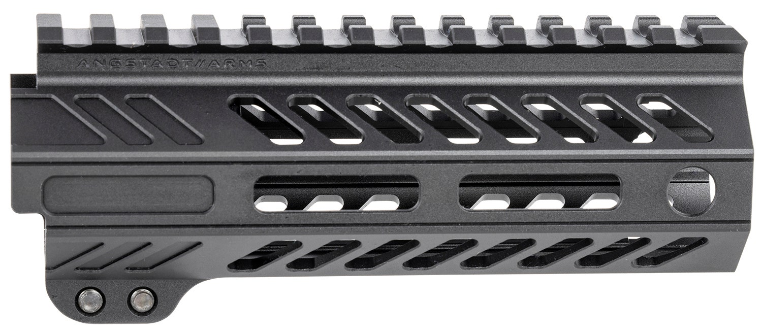 Angstadt Arms Ultra Light Handguard  made of Aluminum with Black Anodized Finish, M-LOK Style, Picatinny Rail & 5.50" OAL for AR-15 Includes Hardware