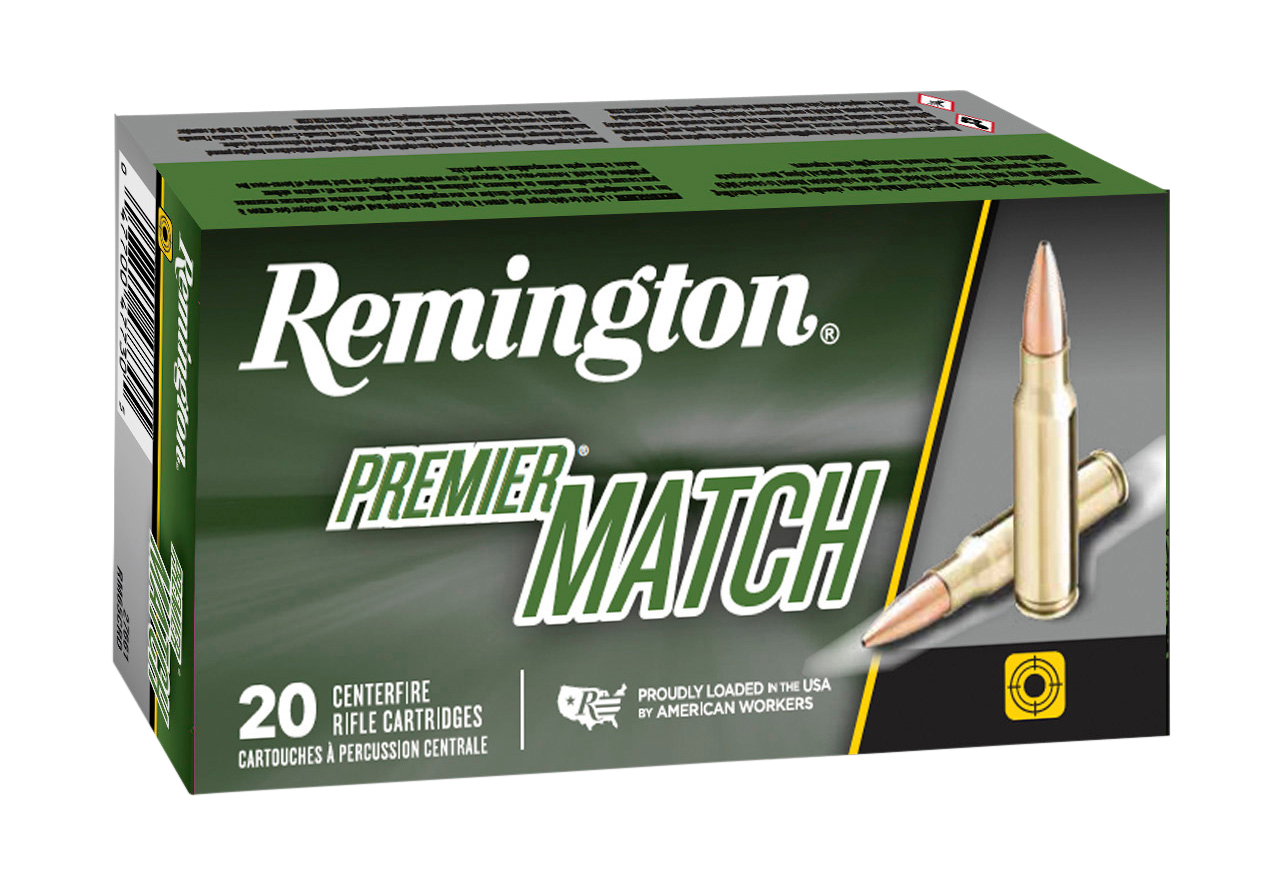 Remington Ammunition Premier Match 6.5 Creedmoor 107 gr Sierra MatchKing Hollow Point Boat-Tail 20 Bx/ 10 Cs