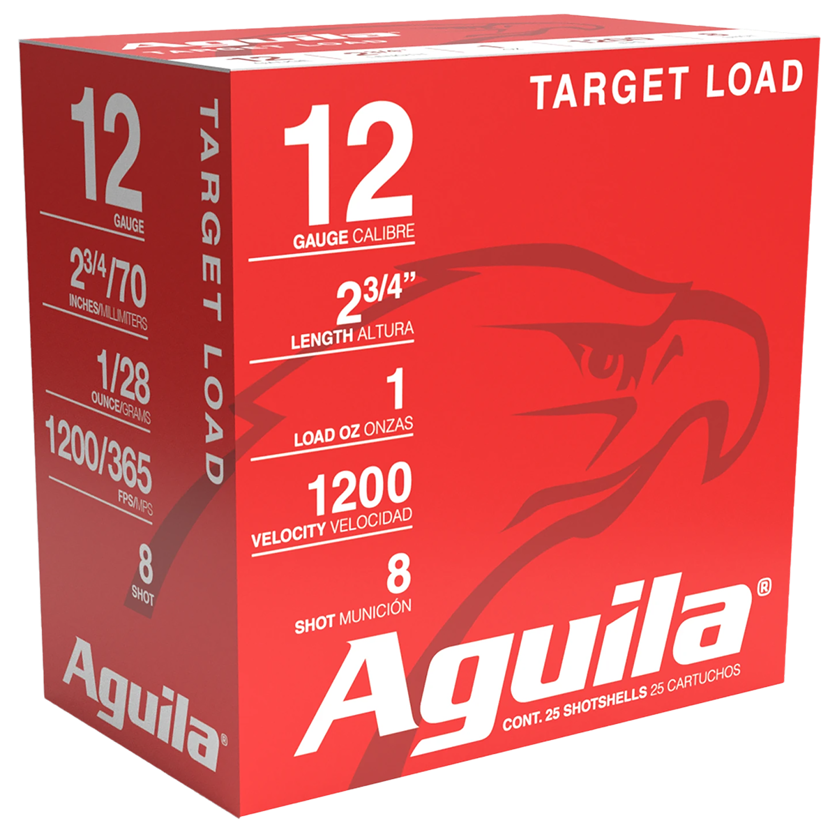 Aguila Target Load Competition 12 Ga 2-3/4" 1 oz #8 Lead Shot 25 Shells Per Box