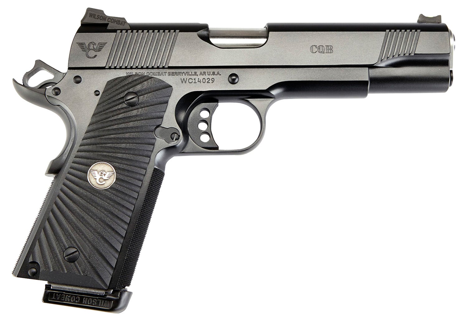 Wilson Combat 1911 CQB Elite 9mm Luger Pistol 5" Black CQBEFS9