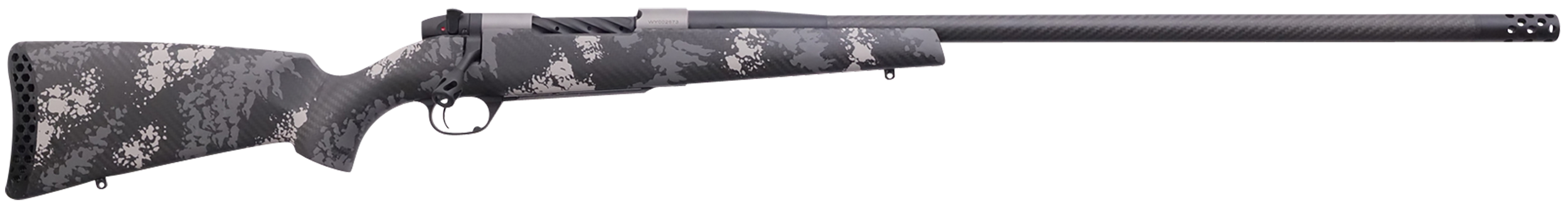Weatherby Mark V Backcountry 2.0 Ti 257 Wthby Mag 3+1 Rd 26" Graphite Black Cerakote Rec/Barrel Black Gray & White