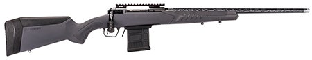 Savage Arms 110 Carbon Tactical 308 Win 22" 10+1 CF Wrapped Barrel Matte Black Rec Gray Syn Stock Adj Trigger Threaded 57938