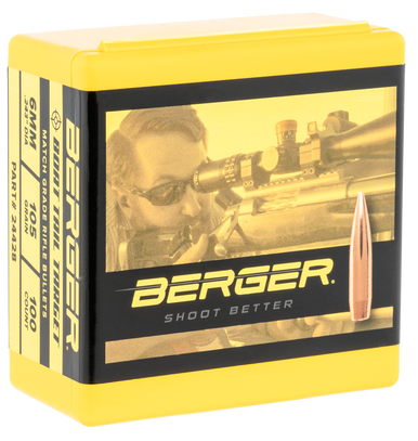 Berger Bullets Target 24428 .243 Cal 105 gr Bullets-100cnt