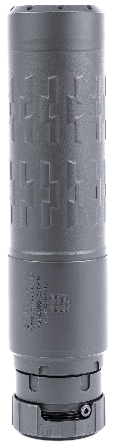 Silencerco Velos LBP Suppressor 7.62mm 1/2"x28 Full-Auto Rated Inconel/Stainless Steel Black