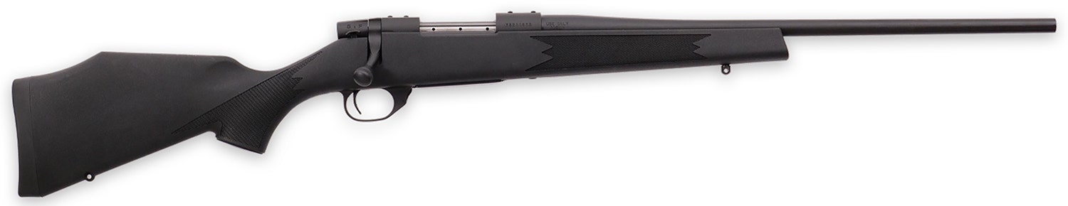 Weatherby Vanguard Synthetic Compact 243 Win Rifle 20" Black VYT243NR0T