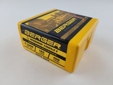 Berger Bullets Hybrid Target 26414 6.5mm 140 gr Bullets-100cnt