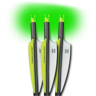 Lumenok Carbon Bolt Green Capture Nock 20" 3 pk.