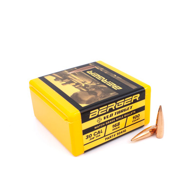 Berger Bullets VLD Target 30410 .30 Cal 168 gr Bullets-100cnt