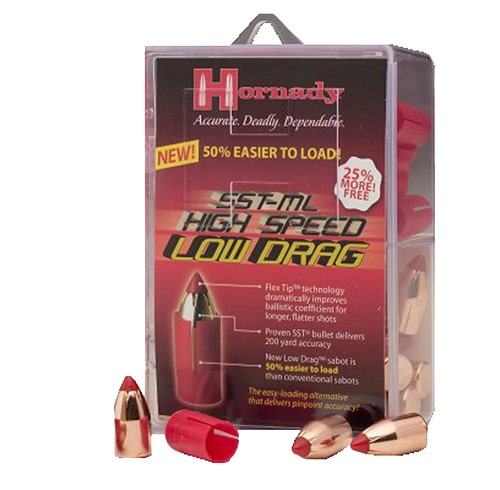 Hornady 50 Cal. Sabot Low Drag w/ 45 Cal. 300 Gr SST ML Bullets