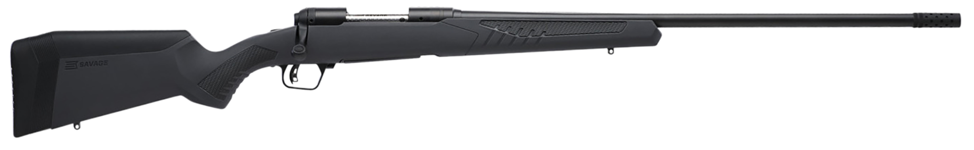 Savage Arms 110 Long Range Hunter 338 Lapua Mag 5+1 26", Matte Black Metal, Gray Fixed AccuStock with AccuFit 57037