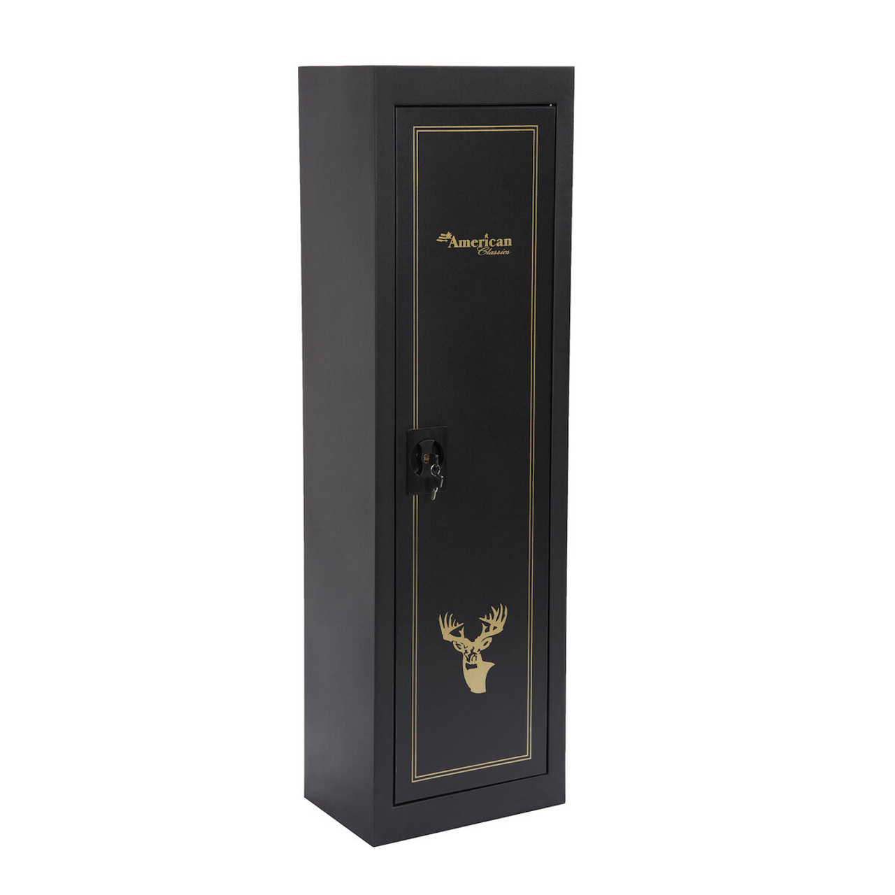 American Furniture Classics Space Saving 5-Gun Metal Security Cabinet