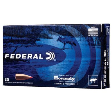 Federal V223VM53 Varmint Predator .223 53 GR Hornady V Max 20 Rounds