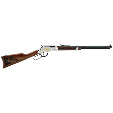Henry Salute To Scouting Edition 22LR 20" Octagonal Barrel 16 rd Engraved Nickel/Walnut