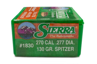 Sierra ProHunter 1830 .270 Cal 130 gr Soft Point Bullets-100cnt