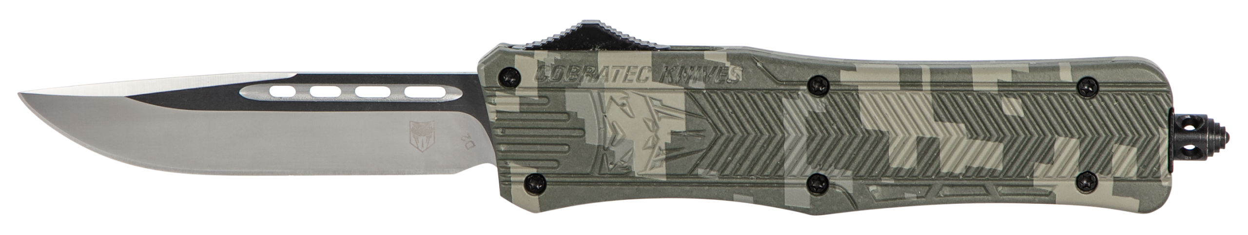Cobratec Medium Ctk1 Otf - Army Digi Camo 3" Drop Point