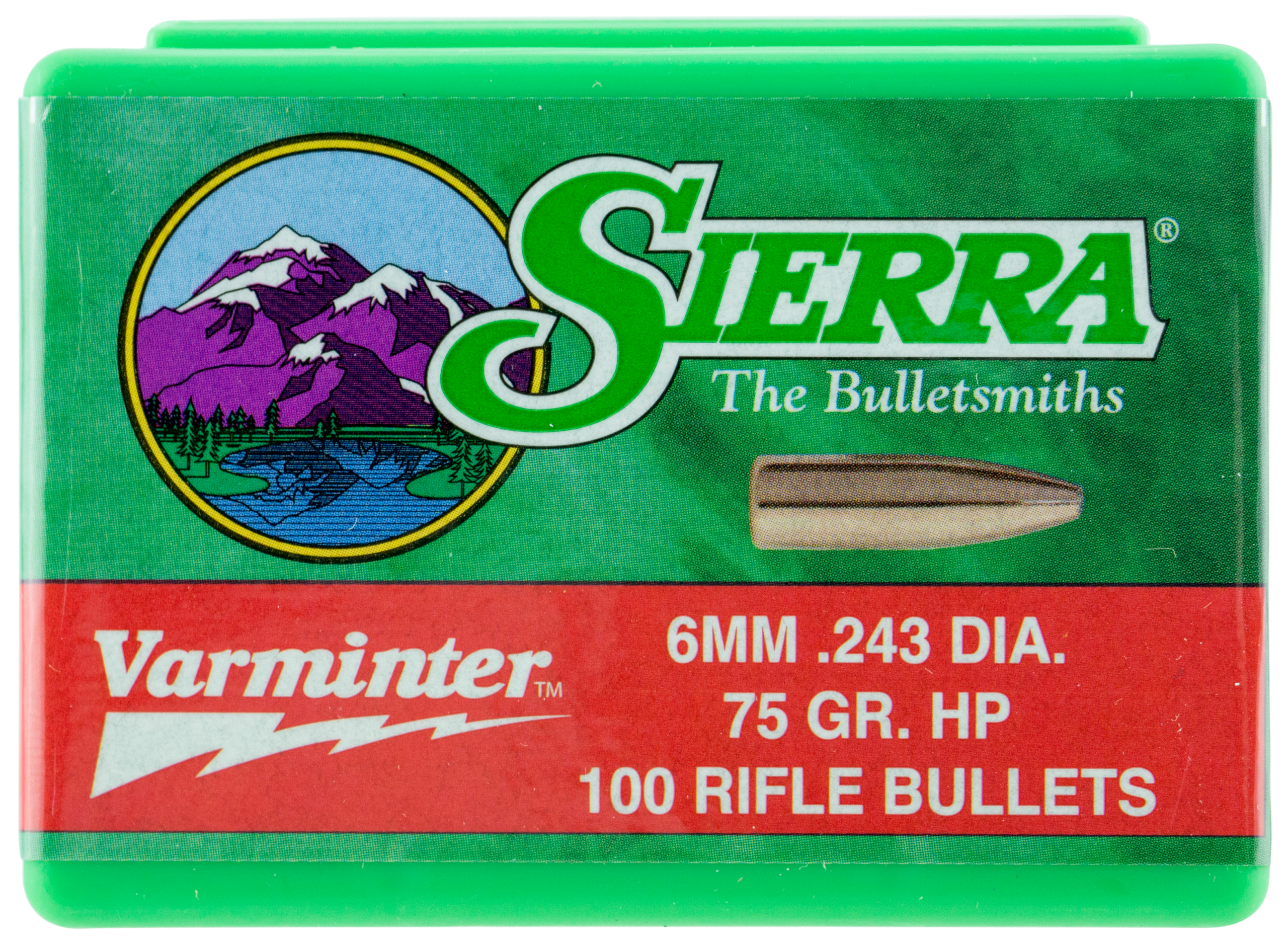 Sierra Bullets 6mm .243 - 75gr Hp 100ct