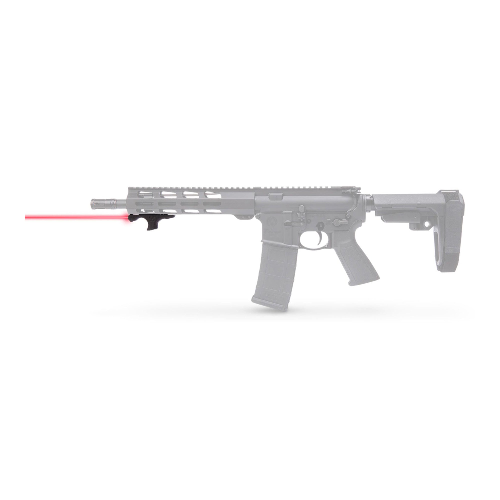 Viridian Laser Handguard Hs1 - Red W/hand Stop M-lok Black