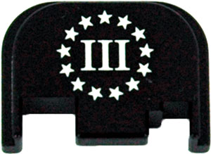 Cruxord Back Plate 3% Flag - Fits Most Glocks Gen 1-4