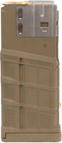 Lancer Magazine L7awm Sr-25 - 7.62x51 25rd Opaque Fde