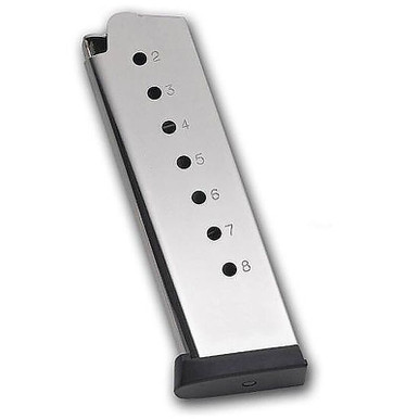 Sig Sauer 1911 45 ACP 8 Round Stainless Steel Finish Magazine, MAG-1911-45-8