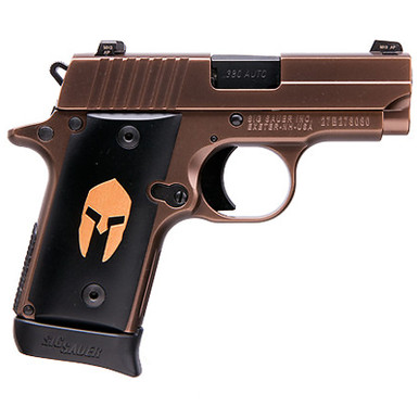 Sig P238 380 ACP Spartan ORB 2.7" Barrel Siglite Spartan Grip 7rd Mag, 238380SPARTAN