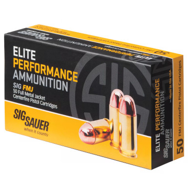 Sig Sauer Elite Ball 357 Mag 125 GR FMJ 50 Rounds, E357MB-50