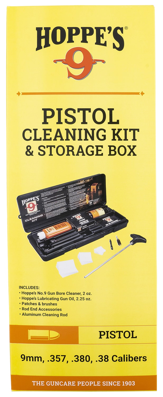 Hoppe's Pistol Cleaning Kit & Storage Box .38-9mm