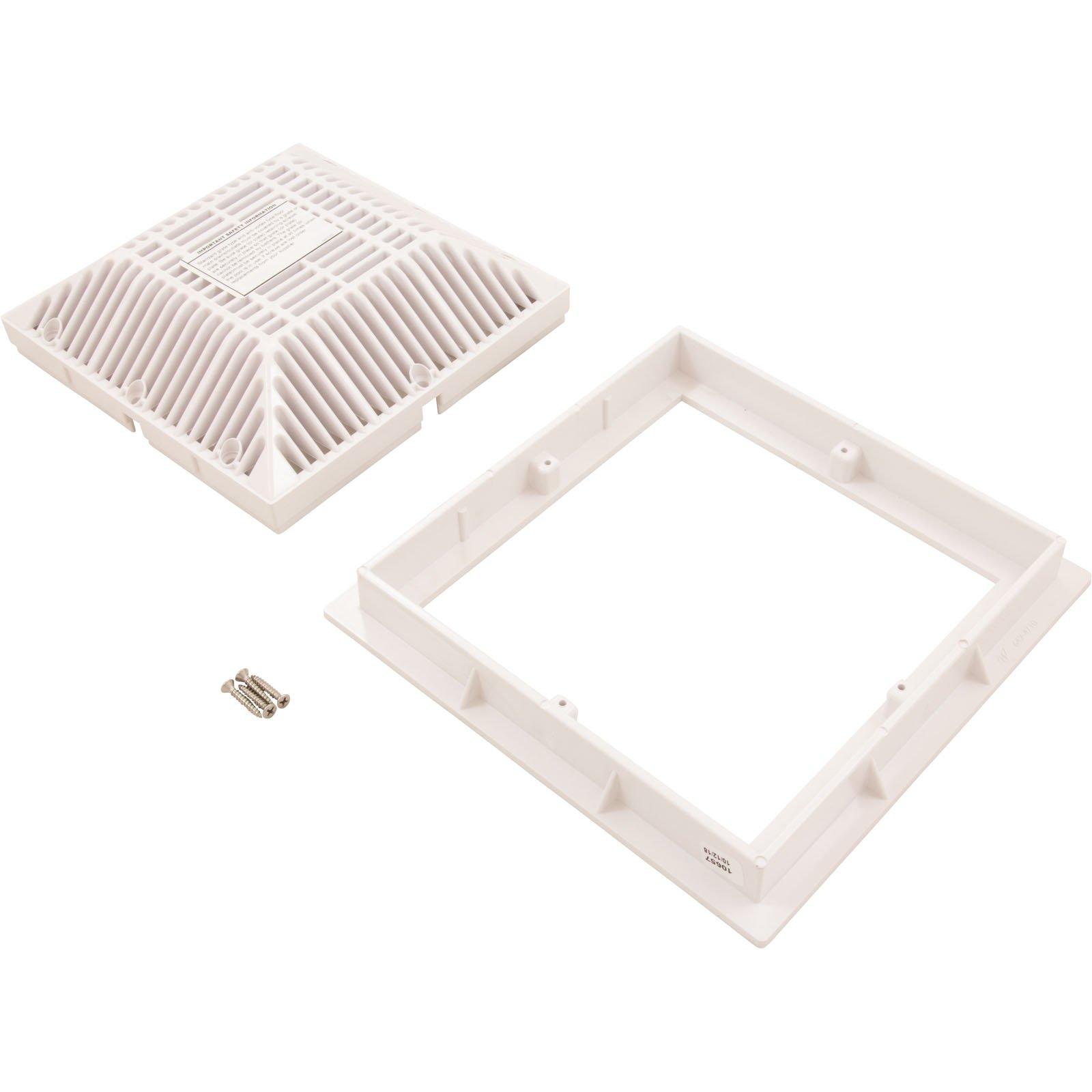 Waterway - 9" x 9" Drain Cover Grate and Frame