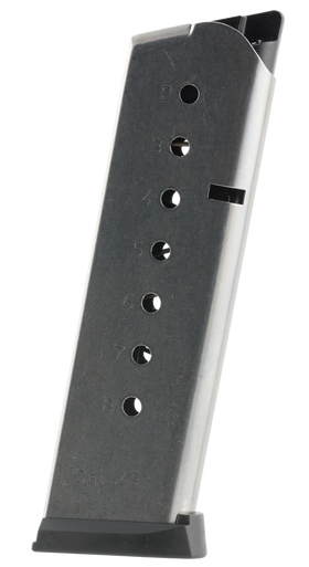 MEC-GAR MGCG4508SPF 1911 .45 ACP 8Rnd Stainless w-Removable Butt Plate Magazine