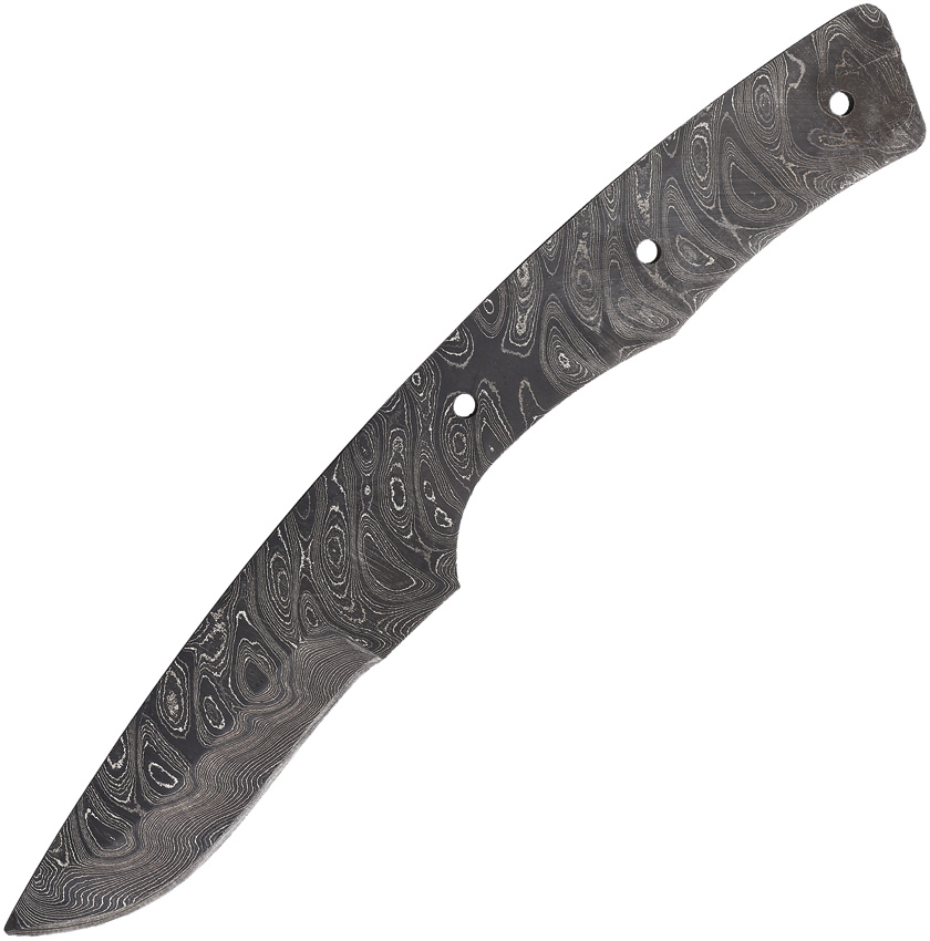 Alabama Damascus Steel Knife Blade Blank Drop Point Damascus - ADS092