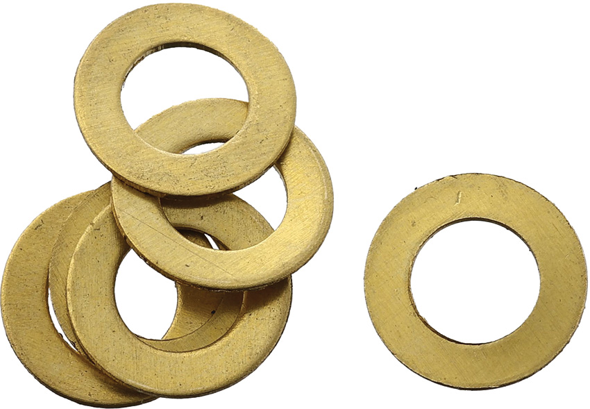 August Engineering Brass Washers Bugout 535 - AE1501
