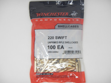 Winchester .220 Swift Unprimed Rifle Brass 100cnt-WSC220SU