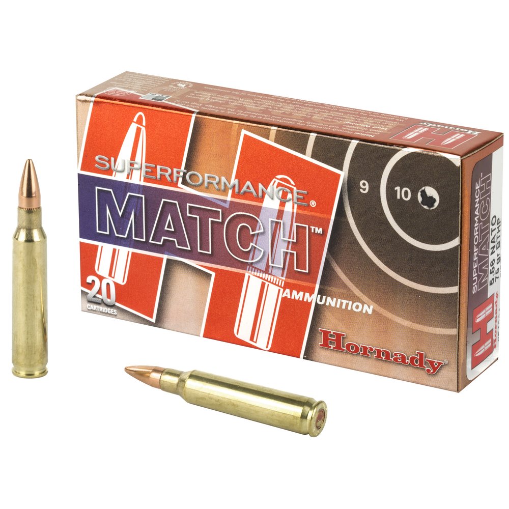 Hornady Superformance Match 556NATO 75Gr Boat Tail Hollow Point [20 Round Box]