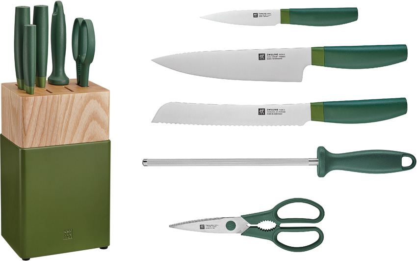 ZWILLING J.A. HENCKELS Now S 6 piece Block Knife Set Green - HEN53070110