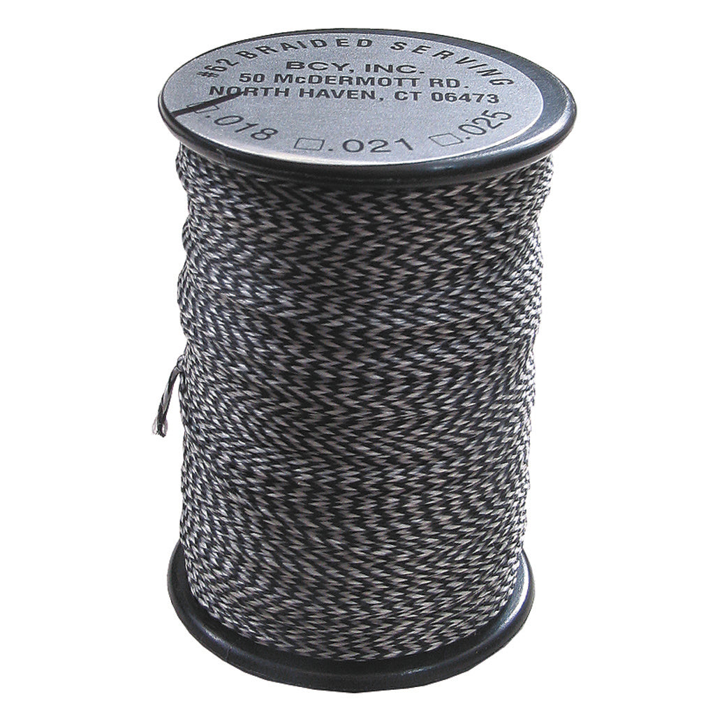Bcy 62 Braided Center Serving Black-white .021 75 Yds.