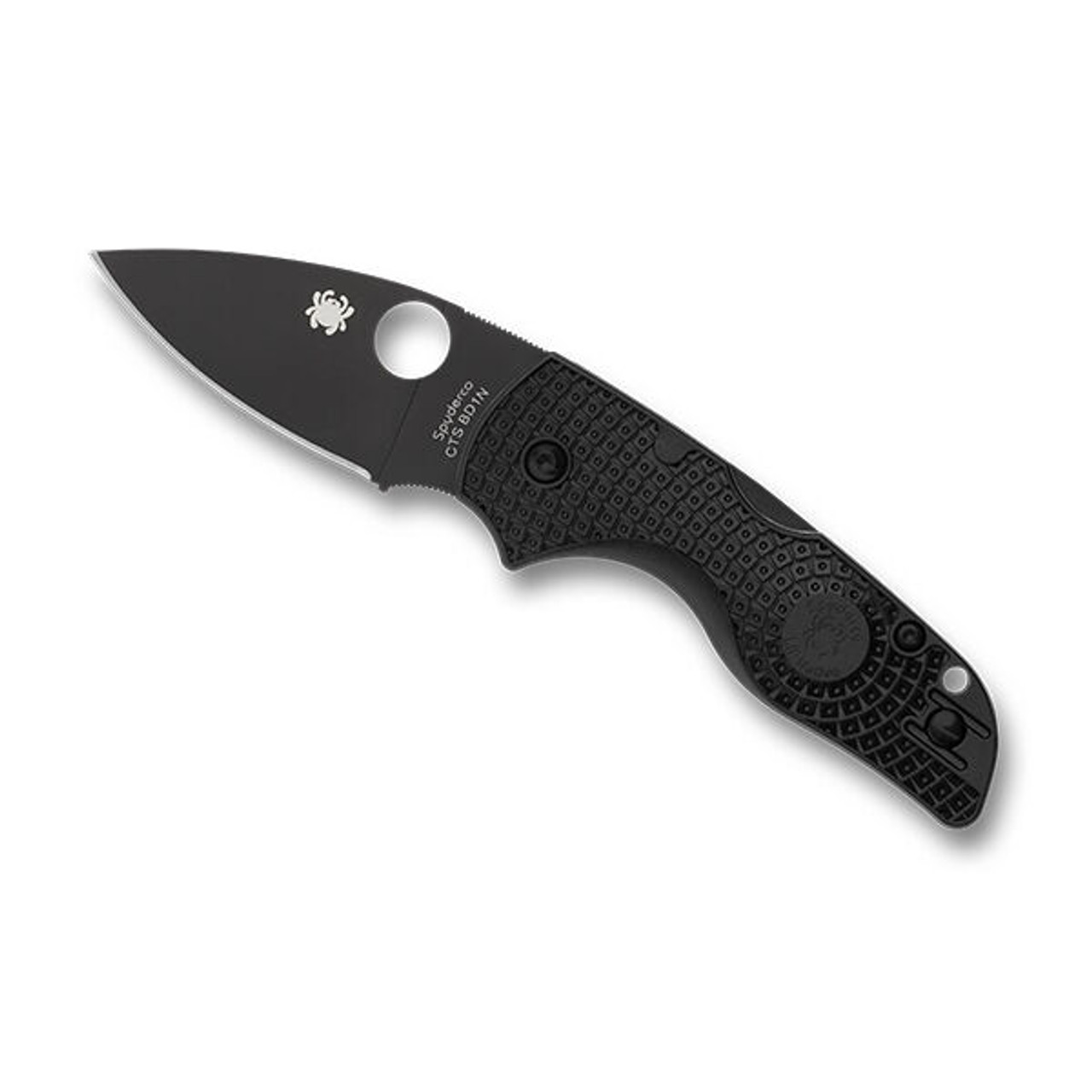 Spyderco Lil' Native Lightweight Black Blade PlainEdge Folding Knife
