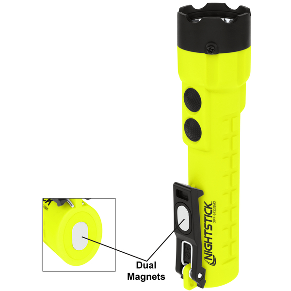 Nightstick X-Series Intrinsically-Safe Dual-Light Flashlight with Dual Magnets - NS-XPP-5422GMX